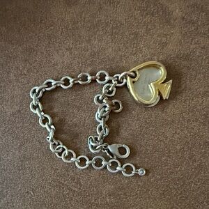 Kate spade Gold and Silver Heart Charm Bracelet